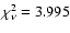 $\chi^2_\nu = 3.995$