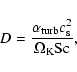 \begin{displaymath}D = \frac{\ensuremath{\alpha_{\rm turb}}\xspace\ensuremath{c_{\rm s}}\xspace^2}{\Omega_{\rm K}\ensuremath{{\rm Sc}}\xspace}
,
\end{displaymath}