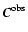 ${\vec C}^{{\rm obs}}$