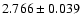 $2.766\pm0.039$