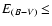$E_{(B-V)} \le$