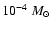 $10^{-4}~M_\odot$