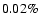 $ 0.02\%$