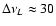 $\Delta\nu_L \approx 30$
