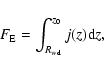 \begin{displaymath}
F_{\rm E} = \int^{z_0}_{R_{\rm wd}} j(z) {\rm d}z,
\end{displaymath}