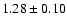 $1.28\pm0.10$