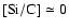 $\rm [Si/C] \simeq 0$