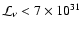 ${\cal L}_\nu < 7\times10^{31}$