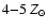 $4{-}5~Z_\odot$