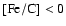 $\rm [Fe/C] <0$