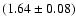 $(1.64\pm0.08)$