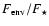 $F_{\rm
env}/F_\star$