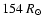 $154~R_\odot$