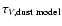 $\tau_{V,{\rm dust~model}}$