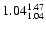 $\rm 1.04^{1.47}_{1.04}$