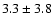 $3.3\pm3.8$