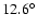 $12.6^{\circ}$