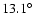 $13.1^{\circ}$
