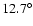 $12.7^{\circ}$