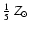 $\frac{1}{5}~Z_{\odot}$