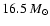 $16.5~M_{\odot}$