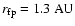 $r_{\rm fp} =1.3 ~\rm {AU}$