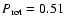 $P_{{\rm rot}}=0.51$