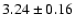 $3.24\pm0.16$