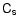 $\mathsf{C_s}$
