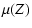 $\displaystyle \mu(Z)$