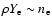$\rho Y_{\rm e} \sim n_{\rm e}$