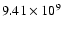 $9.41\times 10^9$