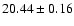 $20.44 \pm 0.16$