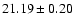 $21.19 \pm 0.20$