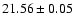 $21.56 \pm 0.05$