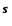 $\mbox{\boldmath$s$ }$