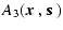 $\displaystyle A_3(\mbox{\boldmath$x$ },\mbox{\boldmath$s$ })$