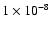 $1\times 10^{-8}$