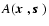 $A(\mbox{\boldmath $x$ },\mbox{\boldmath $s$ })$