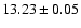 $13.23 \pm 0.05$