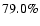 $79.0 \%$