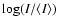 $\log({I/\langle I \rangle})$