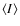 $\langle I \rangle$