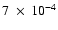 $7~\times~10^{-4}$