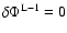 $\delta\Phi^{{\rm L}-1}=0$
