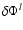 $\delta\Phi^l$