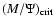 $(M/\Psi)_{\rm crit}$