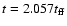 $t=2.057 t_{\rm ff}$