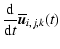 $\displaystyle \frac{{\rm d}}{{\rm d}t}\overline{\vec u}_{i,j,k}(t)$