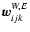 ${\vec w}^{W,E}_{ijk}$